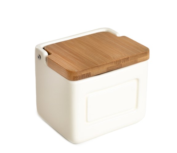 Homla Δοχείο Κεραμικό-Bamboo Cream 12x11εκ. Lipper Homla 213994 (Υλικό: Κεραμικό, Χρώμα: Κρεμ) - Homla - 213994